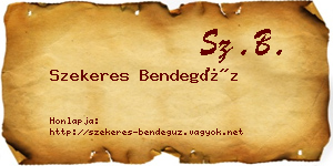 Szekeres Bendegúz névjegykártya